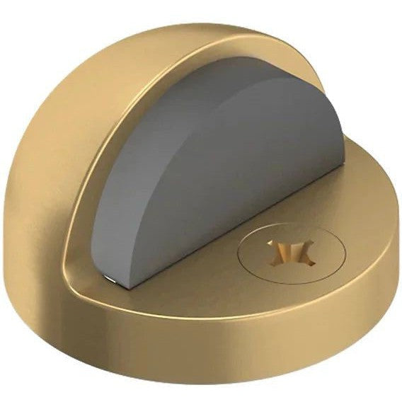 Baldwin Estate 4010 Half Dome Door Bumper - 1.375" Height in Vintage Brass finish