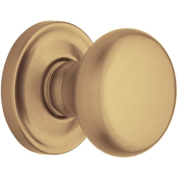 Baldwin Estate 5015 Half Dummy Knob with 5048 Rosette in Vintage Brass finish