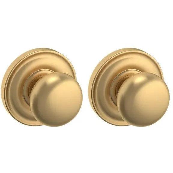 Baldwin Estate 5030 Full Dummy Knob with 5048 Rosette in Vintage Brass finish