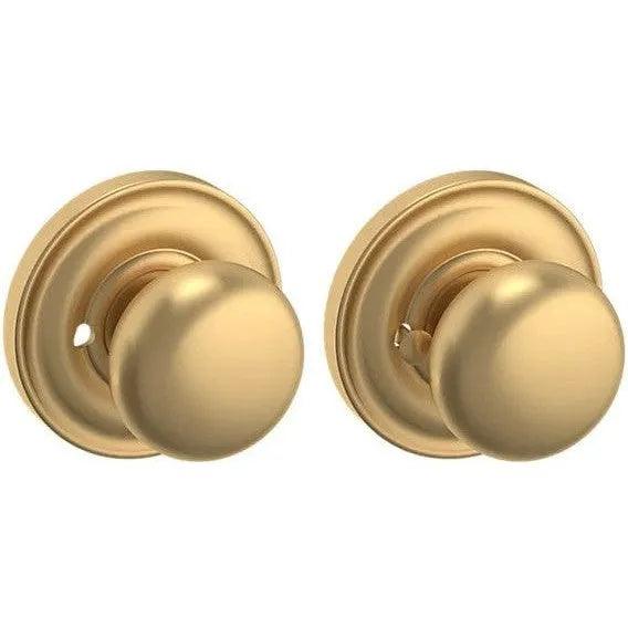 Baldwin Estate 5030 Privacy Knob with 5048 Rosette in Vintage Brass finish