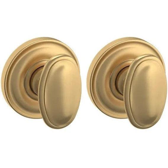 Baldwin Estate 5057 Full Dummy Knob with 5048 Rosette in Vintage Brass finish