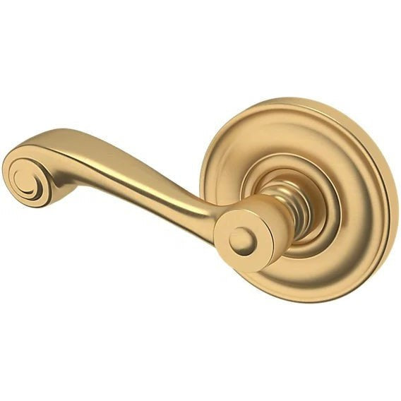 Baldwin Estate 5103 Left Handed Half Dummy Lever with 5048 Rosette in Vintage Brass finish