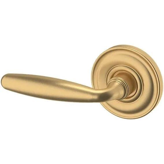 Baldwin Estate 5106 Left Handed Half Dummy Lever with 5048 Rosette in Vintage Brass finish