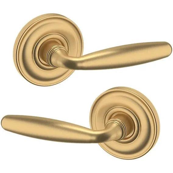 Baldwin Estate 5106 Full Dummy Lever with 5048 Rosette in Vintage Brass finish