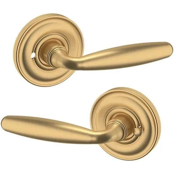 Baldwin Estate 5106 Privacy Lever with 5048 Rosette in Vintage Brass finish