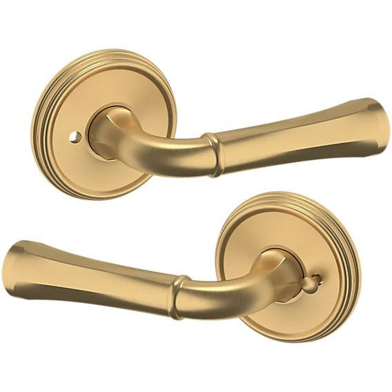 Baldwin Estate 5113 Privacy Lever with 5078 Rosette in Vintage Brass finish