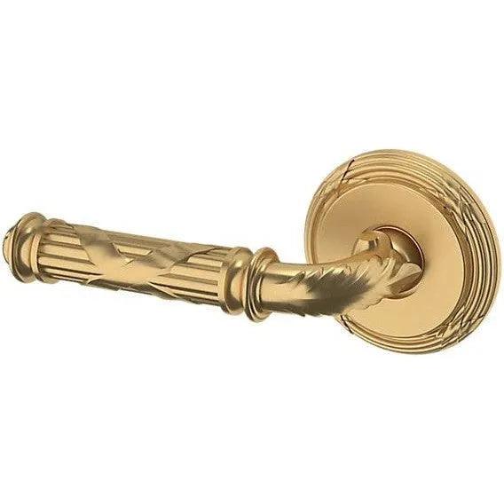 Baldwin Estate 5122 Left Handed Half Dummy Lever with 5022 Rosette in Vintage Brass finish