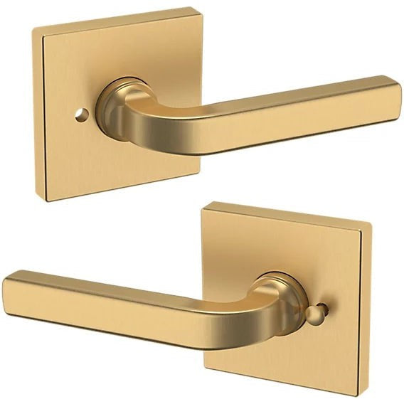 Baldwin Estate 5190 Privacy Lever with R017 Rosette in Vintage Brass finish
