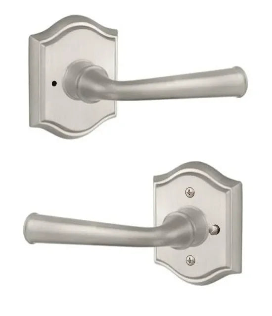 Baldwin Federal Lever with Traditional Arch Rosette Satin Nickel