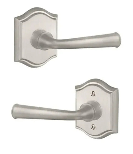 Baldwin Federal Lever with Traditional Arch Rosette Satin Nickel