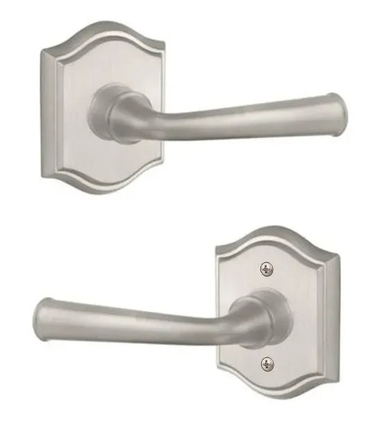 Baldwin Federal Lever with Traditional Arch Rosette Satin Nickel