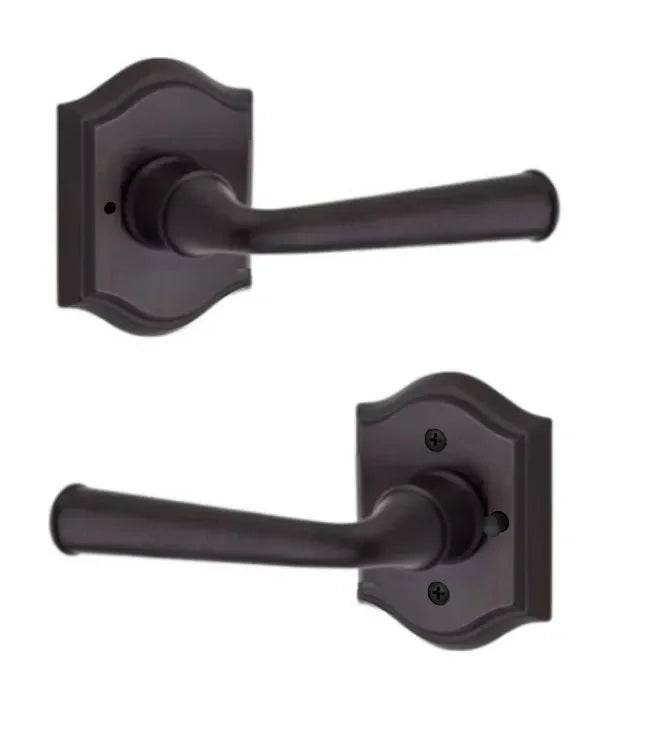 Baldwin Federal Lever with Traditional Arch Rosette Venetian Bronze