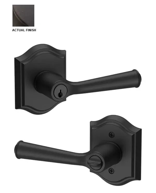 Baldwin Federal Lever with Traditional Arch Rosette Venetian Bronze
