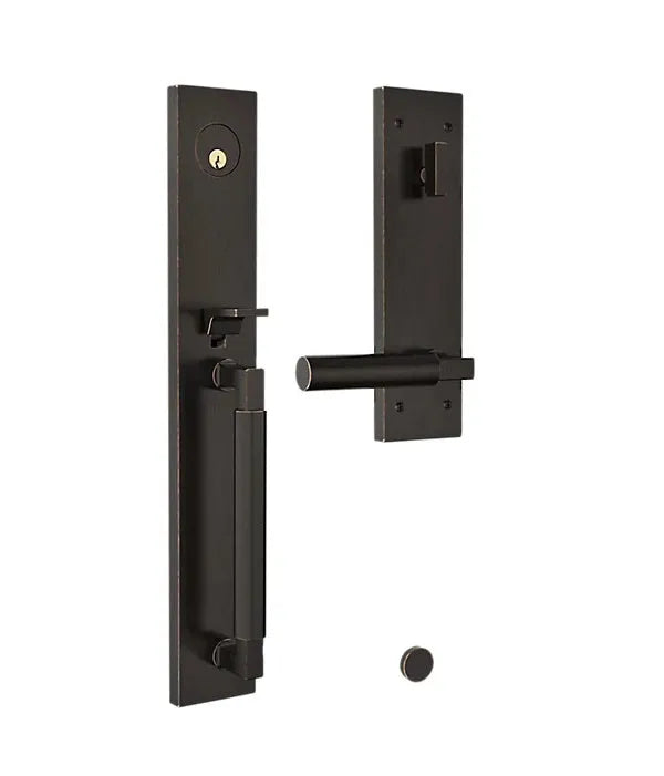Baldwin Gramercy Full Escutcheon Handleset with L029 Gramercy Lever in Venetian Bronze finish
