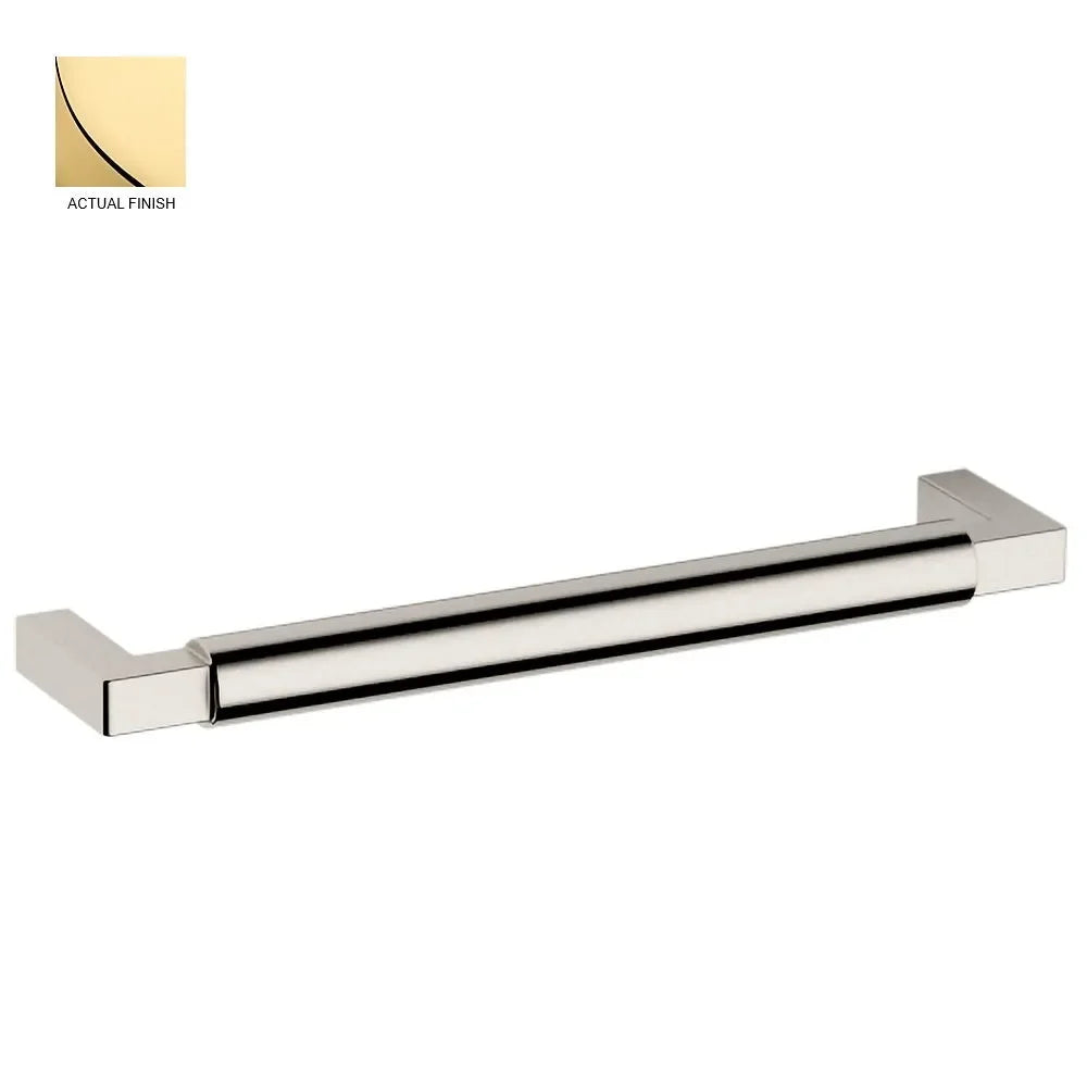 The Baldwin Estate Gramercy Pull in Unlacquered Brass finish.