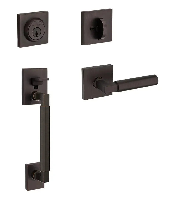 Baldwin Gramercy Sectional Handleset with L029 Gramercy Lever in Venetian Bronze finish