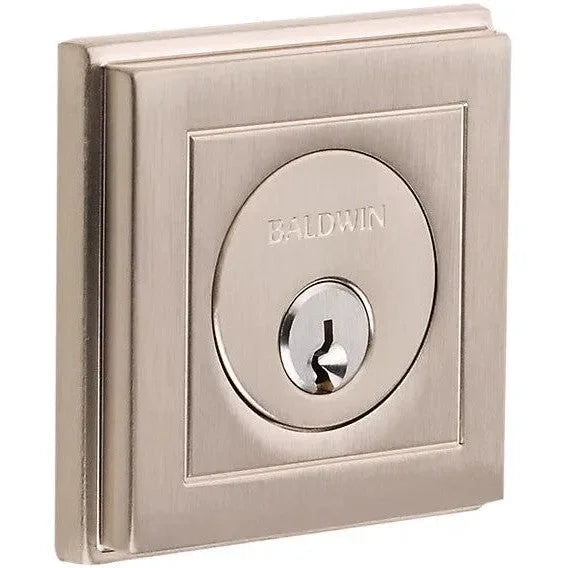 Baldwin Hollywood Hills Deadbolt Lifetime Satin Nickel