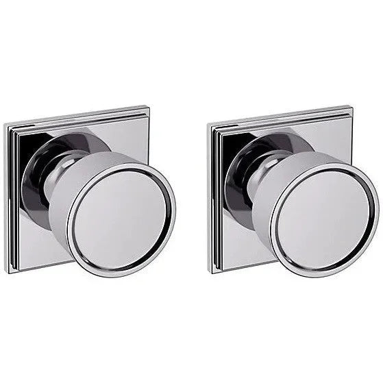 Baldwin K007 Hollywood Hills Knob (2") with R050 Rosette Polished Chrome