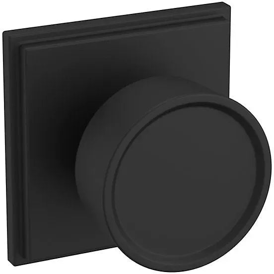 Baldwin K007 Hollywood Hills Knob (2") with R050 Rosette Satin Black
