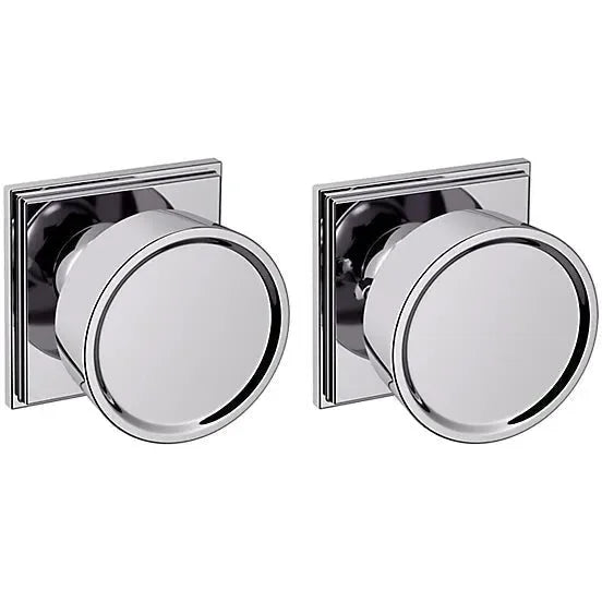 Baldwin Estate K009 Hollywood Hills Privacy Knob with R050 Rosette in Polished Chrome finish