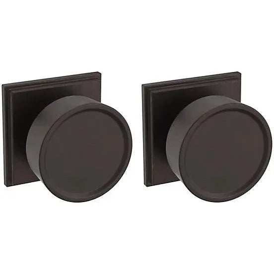 Baldwin Estate K009 Hollywood Hills Privacy Knob with R050 Rosette in Venetian Bronze finish