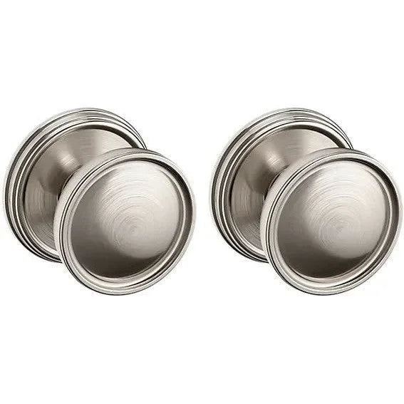 Baldwin Estate K012 Tulip Full Dummy Knob with 5078 Rosette in Lifetime Satin Nickel finish