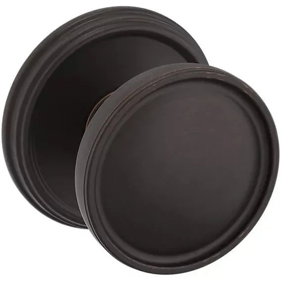 Baldwin Estate K012 Tulip Half Dummy Knob with 5078 Rosette in Venetian Bronze finish