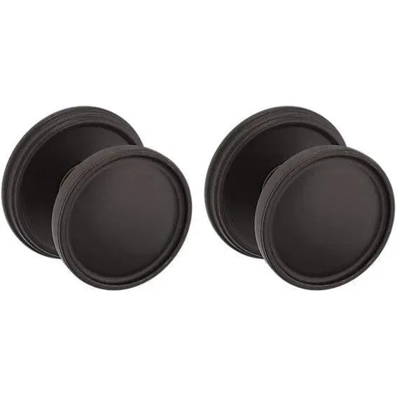 Baldwin Estate K012 Tulip Passage Knob with 5078 Rosette in Venetian Bronze finish