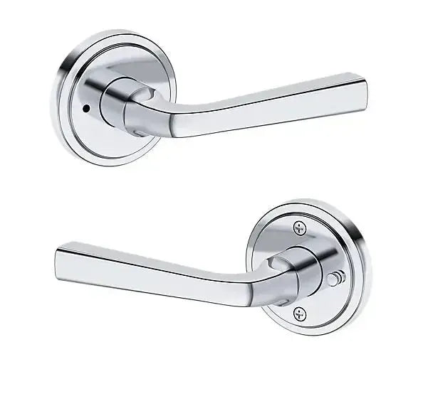 Baldwin Kingvale Lever with Stepped Round Rosette in Polished Chrome finish