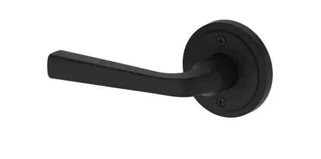 Baldwin Kingvale Lever with Stepped Round Rosette in Satin Black finish