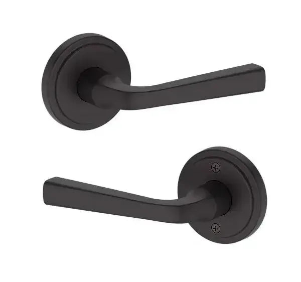 Baldwin Kingvale Lever with Stepped Round Rosette in Venetian Bronze finish