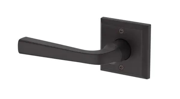 Baldwin Kingvale Lever with Traditional Square Rosette in Venetian Bronze finish