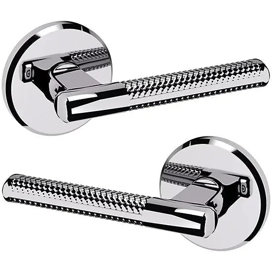 Baldwin Estate L015 Passage Lever with R016 Rosette in Polished Chrome finish
