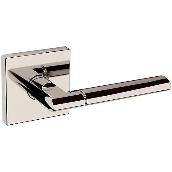 Baldwin L021 Lever with R017 Rosette Lifetime Polished Nickel