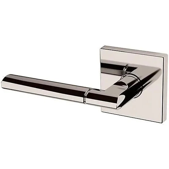 Baldwin L021 Lever with R017 Rosette Lifetime Polished Nickel