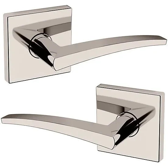 Baldwin Estate L022 Full Dummy Lever with R017 Rosette in Lifetime Polished Nickel finish