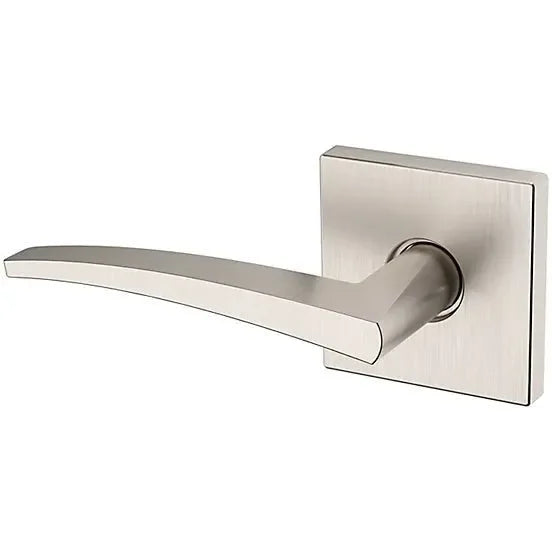 Baldwin Estate L022 Left Handed Half Dummy Lever with R017 Rosette in Lifetime Satin Nickel finish
