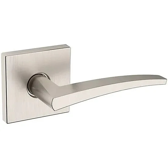 Baldwin Estate L022 Right Handed Half Dummy Lever with R017 Rosette in Lifetime Satin Nickel finish