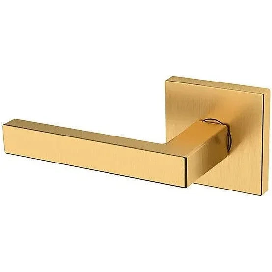 Baldwin Estate L023 Left Handed Half Dummy Lever with R017 Rosette in Lifetime Satin Brass finish