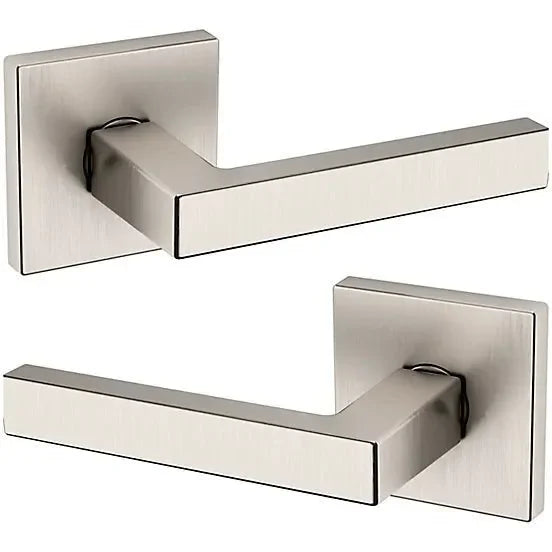 Baldwin Estate L023 Full Dummy Lever with R017 Rosette in Lifetime Satin Nickel finish