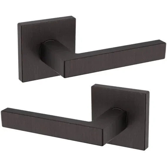 Baldwin Estate L023 Full Dummy Lever with R017 Rosette in Venetian Bronze finish