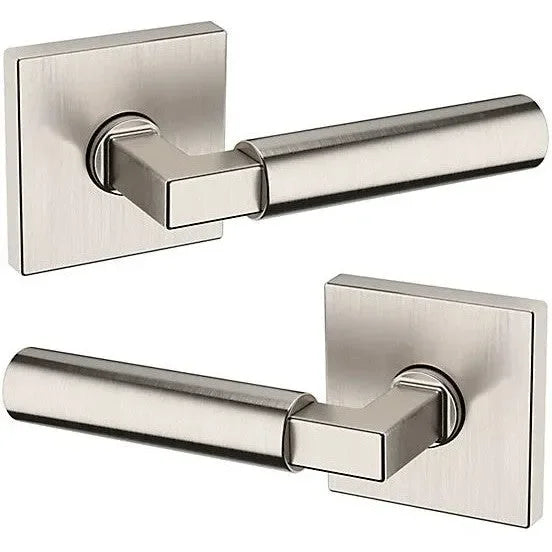 Baldwin Estate L029 Gramercy Passage Lever with R017 Rosette in Lifetime Satin Nickel finish