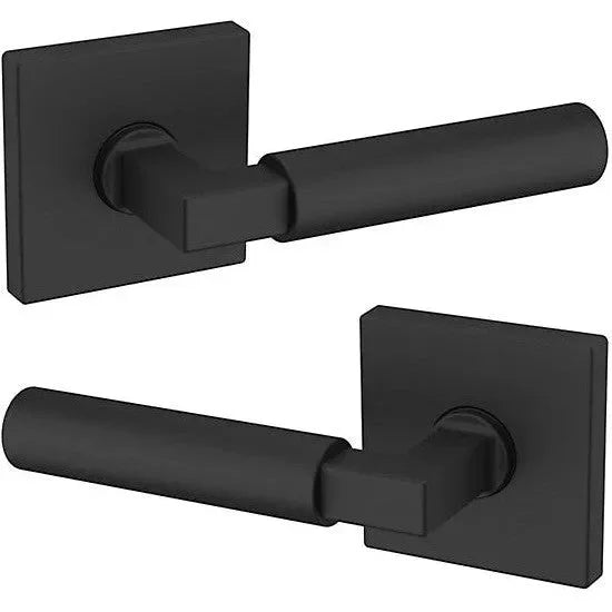 Baldwin Estate L029 Gramercy Full Dummy Lever with R017 Rosette in Satin Black finish