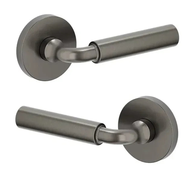 Baldwin L031 Gramercy Curved Lever with 5046 Rosette Graphite Nickel