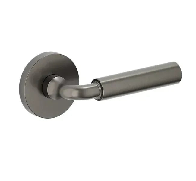 Baldwin L031 Gramercy Curved Lever with 5046 Rosette Graphite Nickel