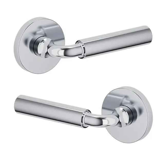 Baldwin L031 Gramercy Curved Lever with 5046 Rosette Polished Chrome