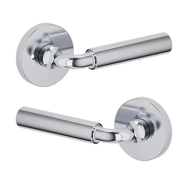Baldwin L031 Gramercy Curved Lever with 5046 Rosette Polished Chrome