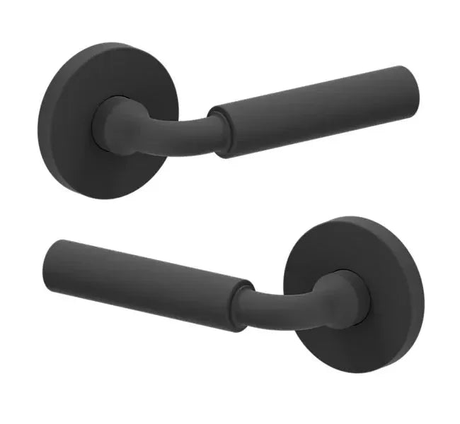Baldwin L031 Gramercy Curved Lever with 5046 Rosette Satin Black