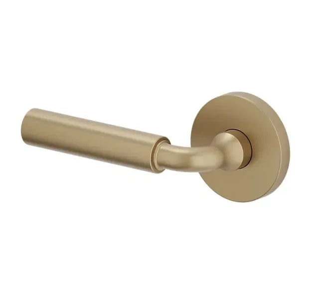 Baldwin L031 Gramercy Curved Lever with 5046 Rosette Vintage Brass