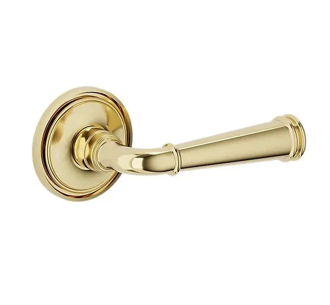 Baldwin L033 Briarcrest Lever with 5070 Rosette Lifetime Polished Brass
